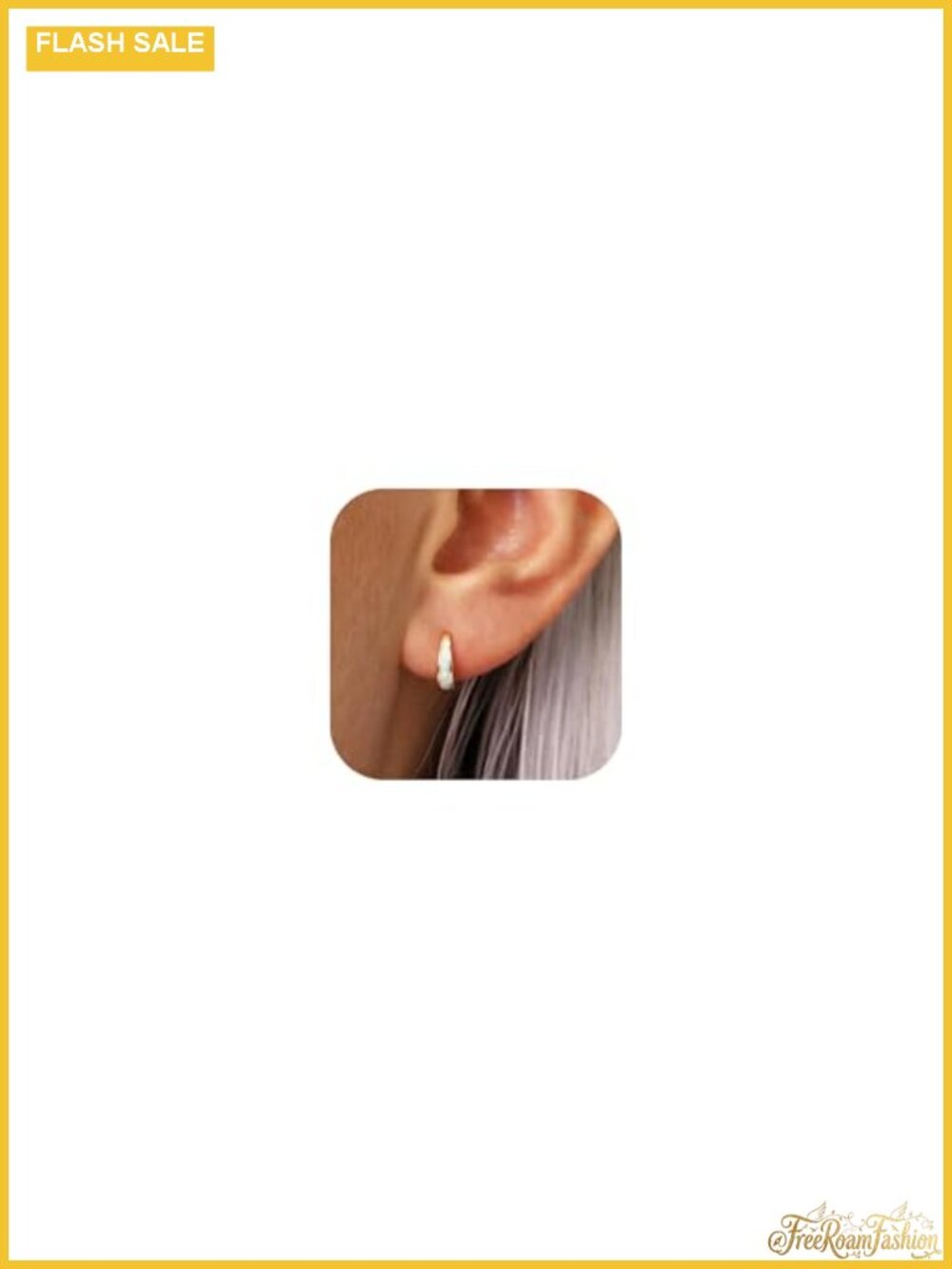 14k Gold Plated Opal Huggie Hoop Earrings for Women Trendy Small Silver Earring